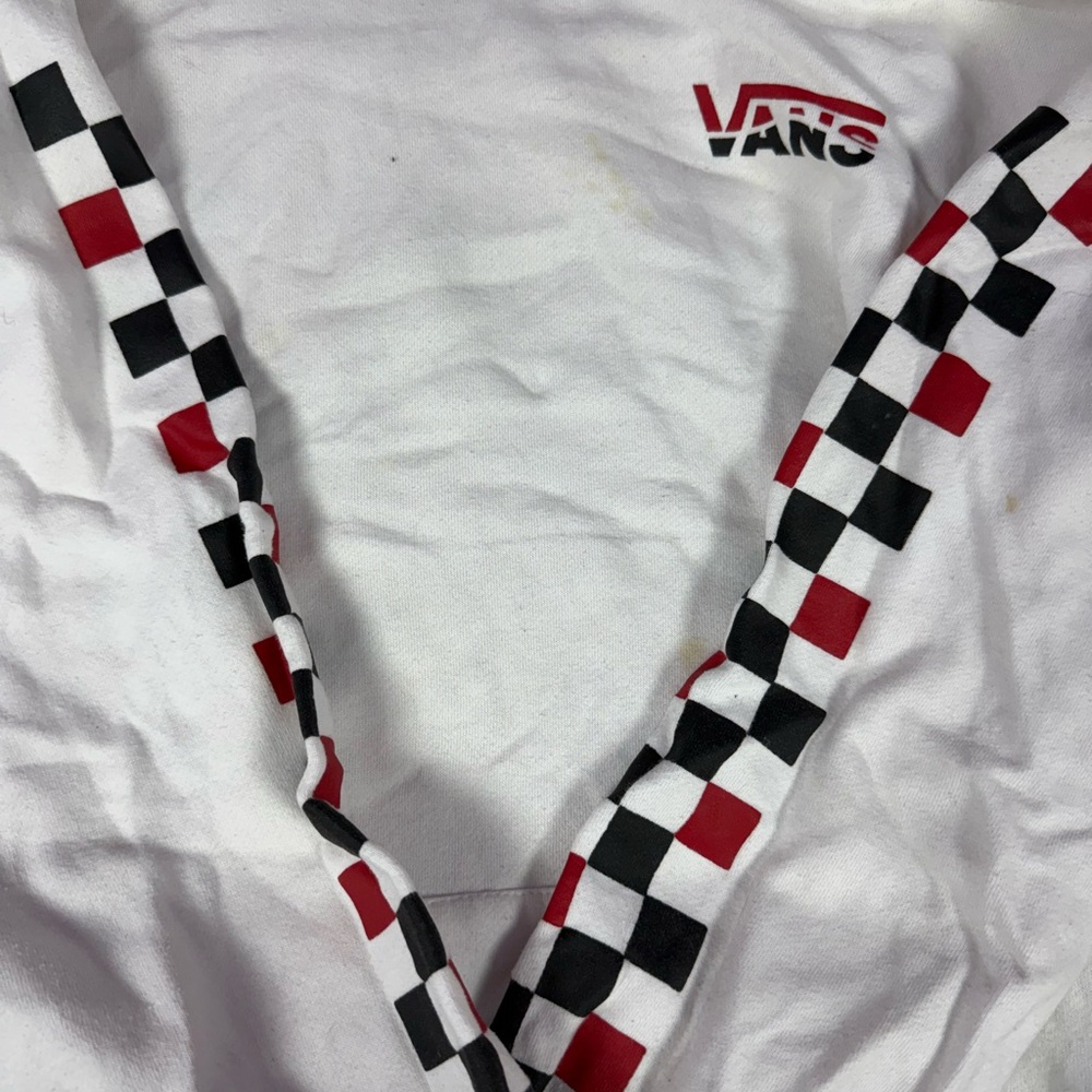 Vans White Checkered Men's Sweater - Picture 2 of 3